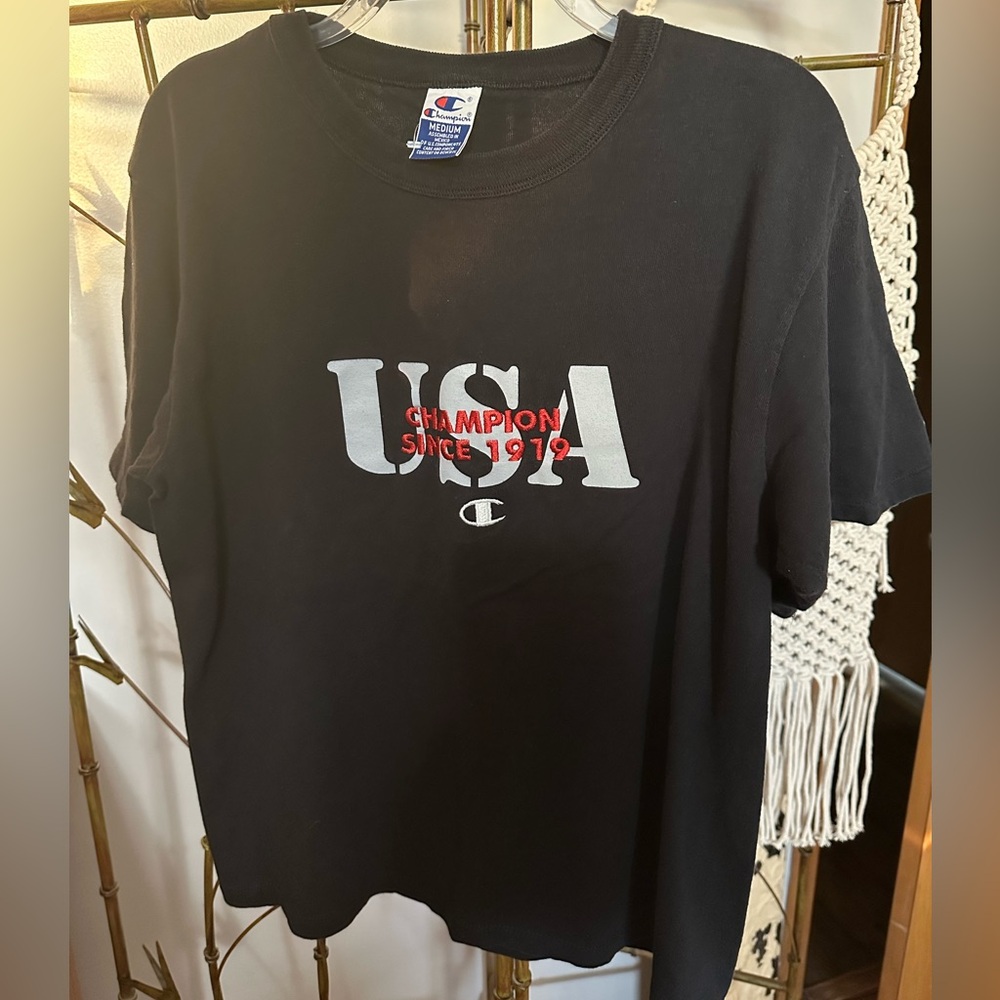 Vintage Champion USA Graphic Embroidered T-Shirt.  NWOT SIZE M. - Picture 8 of 8